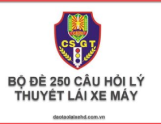 250 Câu lý thuyết luật mới 2025 (BCA)